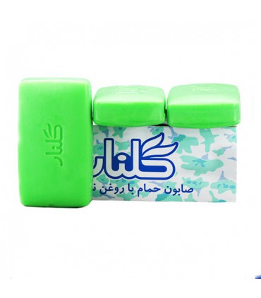 صابون گلنار سبز بسته 6 عددی
