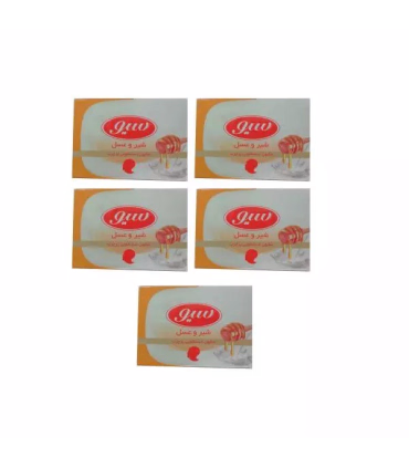 صابون شیر و عسل سیو مقدار 125 گرم بسته ی 5 عددی