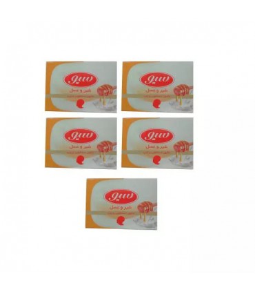 صابون شیر و عسل سیو مقدار 125 گرم بسته ی 5 عددی
