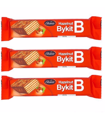 ویفر فندقی با روکش کاکائویی بایکیت شونیز - 45 گرم بسته ی 20 عددی