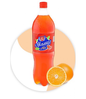 نوشابه گازدار خانواده زرد  پرتقالی بیسمارک   -1.5 لیتر