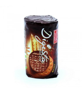 بیسکویت سبوس دار  دایجستا شیرین عسل با روکش کاکائویی - 190 گرم