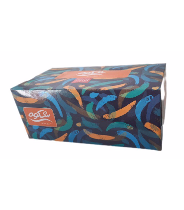 دستمال کاغذی 100برگ سه لایه  شکوه طرح قلمو رنگی