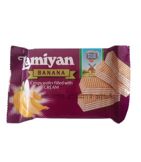 ویفر بالشتی لامیان با طعم موز - 50 گرمی