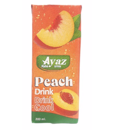 نوشیدنی هلو، نوشیدنی پاکتی، نوشیدنی آیاز، نوشیدنی سالم کودکان، نوشیدنی ۲۰۰ میلی‌لیتر، نوشیدنی طعم‌دار، خرید نوشیدنی میوه‌ای، نوش