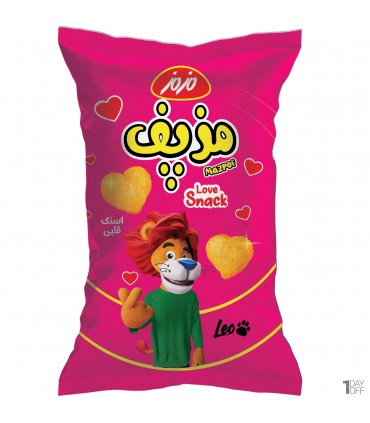 اسنک پنیری قلبی  مزپف مزمز- 50 گرم