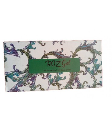 دستمال کاغذی - 100 برگ دو لایه رز گل ROZ GOl