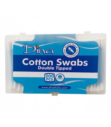 گوش پاکن دینا تهیه شده از 100٪ پنبه هیدروفیل - 200 عددی