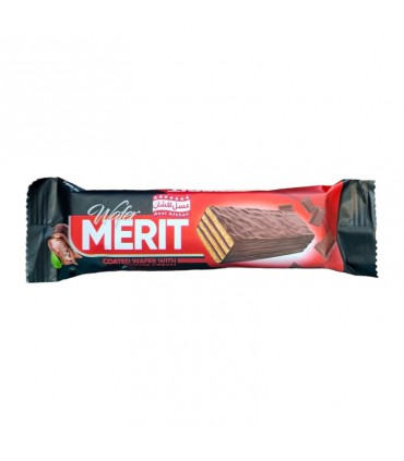 ویفر شکلاتی مریت و روکش فرآورده کاکائویی - 35 گرم