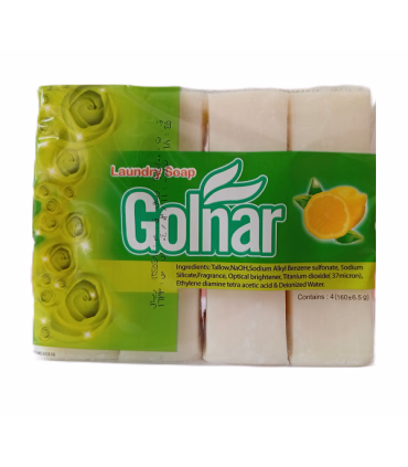 صابون لباسشویی گلنار مخصوص شست‌وشوی دستی – بسته ۴ عددی