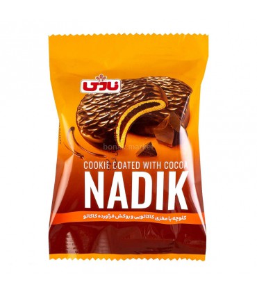 کلوچه با مغزی کاکائو و روکش کاکائویی نادیک نادی - بسته 40 گرمی