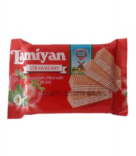 ویفر بالشتی لامیان با طعم توت فرنگی - 50 گرمی