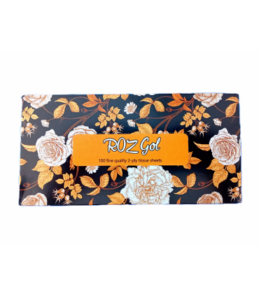 دستمال کاغذی رز گل 100 برگ