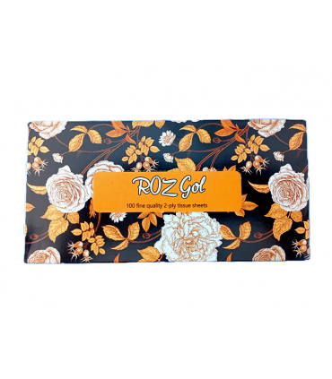 دستمال کاغذی - 100 برگ دو لایه رز گل ROZ GOl