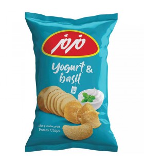 چیپس برگه سیب زمینی مزمز با طعم ماست و ریحان - 30 گرم