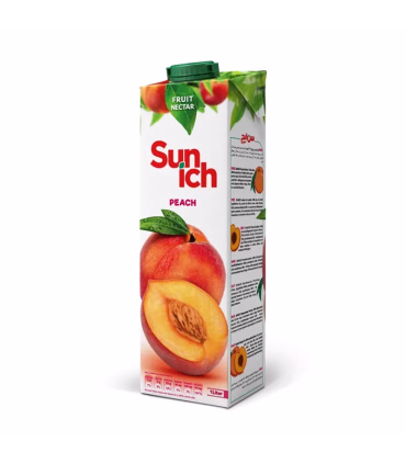 آبمیوه پاکتی سن ایچ با طعم هلو – تازه و طبیعی | بسته‌بندی 1 لیتری برای مصرف روزانه