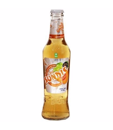 نوشیدنی ساندیس هلو ۳۰۰ میلی‌لیتری شیشه‌ای | طعم طبیعی و تازه هلو در بطری شیک