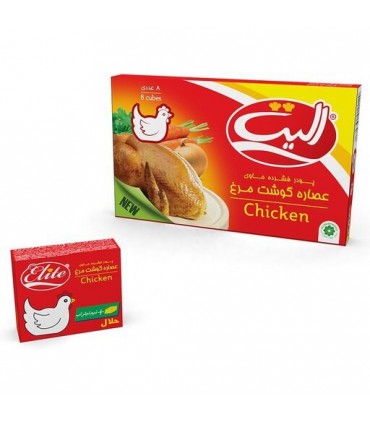 پودر عصاره گوشت مرغ الیت (قرمز) وزن 10 گرمی بسته 48 عددی