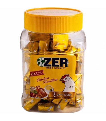 عصاره گوشت مرغ زر ۶۰ عددی | طعم‌دهنده قوی و طبیعی برای انواع غذاها