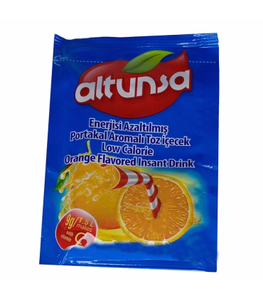 پودر شربت پرتقالی آلتونسا ۹ گرمی | طراوت فوری با طعم ترش و طبیعی پرتقال