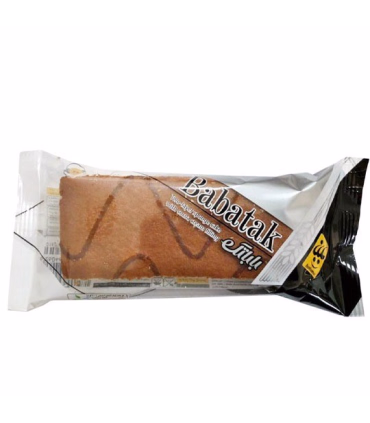 کیک دولایه باباتک دو رنگ بابانا 85 گرمی | ترکیب خوشمزه وانیل و کاکائو