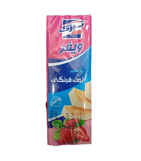 ویفر با طعم توت فرنگی تبرک - 120 گرم