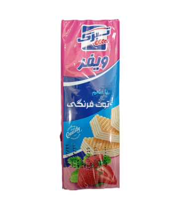 ویفر با طعم توت فرنگی تبرک - 120 گرم