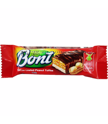 خرید تافی بادام زمینی با روکش کاکائویی بنت آناتا 20 گرمی | خوش‌طعم، انرژی‌زا و مناسب میان‌وعده 🍫🥜