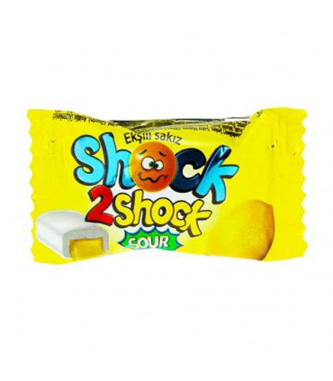 آدامس مغزدار با طعم لیموترش شوک ترکیه | بدون شکر و سالم 🍋🍬