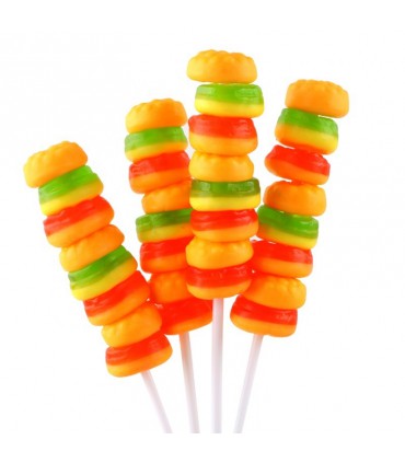 پاستیل همبرگری سیخی 20 گرمی | حلال | ساخت چین