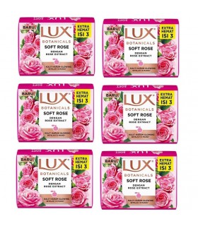 صابون لوکس اصل وزن 100گرم بسته 6عددی - نرمی و لطافت بی نظیر پوست