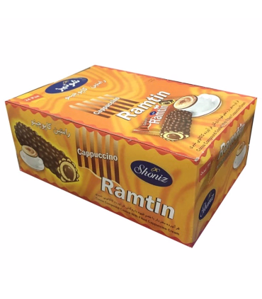 ویفر شکلاتی رامتین کاپوچینو شونیز 23 گرمی | خوش‌طعم، ترد و سرشار از عطر نارگیل