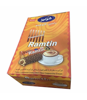 ویفر شکلاتی رامتین کاپوچینو شونیز 23 گرمی | خوش‌طعم، ترد و سرشار از عطر نارگیل