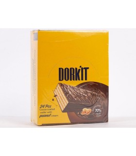 ویفر روکش دار شیری با کرم فندق دورکیت - 45 گرم بسته ی 24 عددی