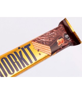 ویفر روکش دار شیری با کرم فندق دورکیت - 45 گرم بسته ی 24 عددی