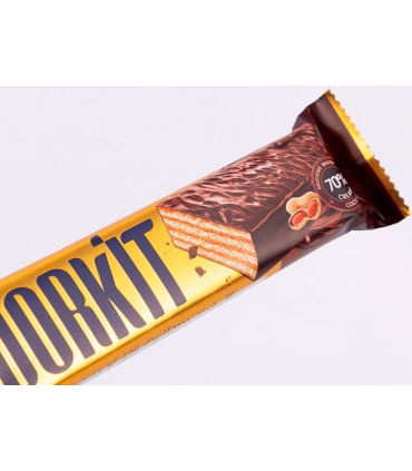 ویفر روکش دار شیری با کرم فندق دورکیت - 45 گرم بسته ی 24 عددی