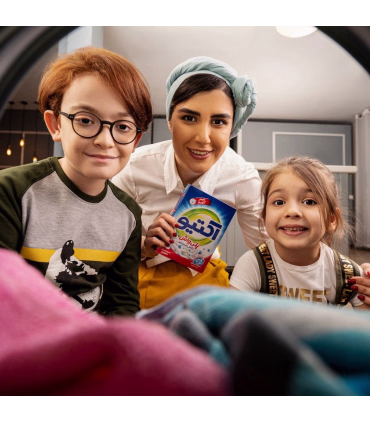 پودر ماشین لباسشویی اکتیو Poly Wash 500 گرمی | شوینده قوی و لیمویی