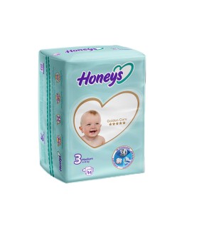 پوشک بچه هانیز سایز 3 - بسته 14 عددی