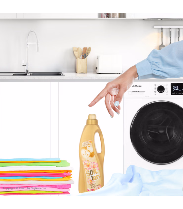 مایع نرم کننده حوله و لباس سافتلن مدل طلایی - حجم 1 لیتر