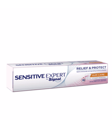 خمیر دندان ضد حساسیت سیگنال مدل Gum Care وزن 100 میلی لیتر