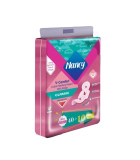 نوار بهداشتی نانسی مدل Fluff-non-woven بسته 50 عددی