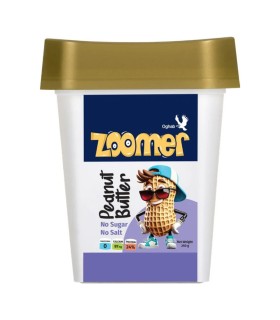 کره بادام زمینی بدون شکر و نمک زومر - 250 گرم