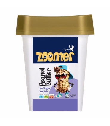 کره بادام زمینی بدون شکر و نمک زومر - 250 گرم