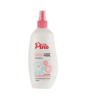 اسپری نرم کننده و باز کننده گره مو کودک پینو مدل روغن بادام حجم 300 میلی لیتر