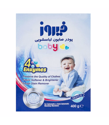 پودر صابون لباسشویی کودک فیروز مدل 4 Anzymes مقدار 400 گرم