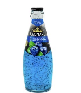نوشیدنی تخم شربتی لئونارد با طعم و مزه بلوبری وزن 300 میلی لیتر