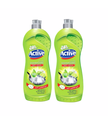مایع ظرفشویی اکتیو مدل Lime and Flower وزن 750 گرمز-بسته2عددی