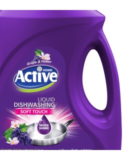 مایع ظرفشویی اکتیو مدل Grape and Flower وزن 3500 گرم