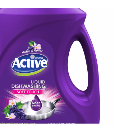 مایع ظرفشویی اکتیو مدل Grape and Flower وزن 3500 گرم