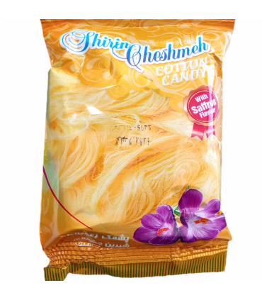 پشمک زعفرانی شیرین چشمه 60گرمی